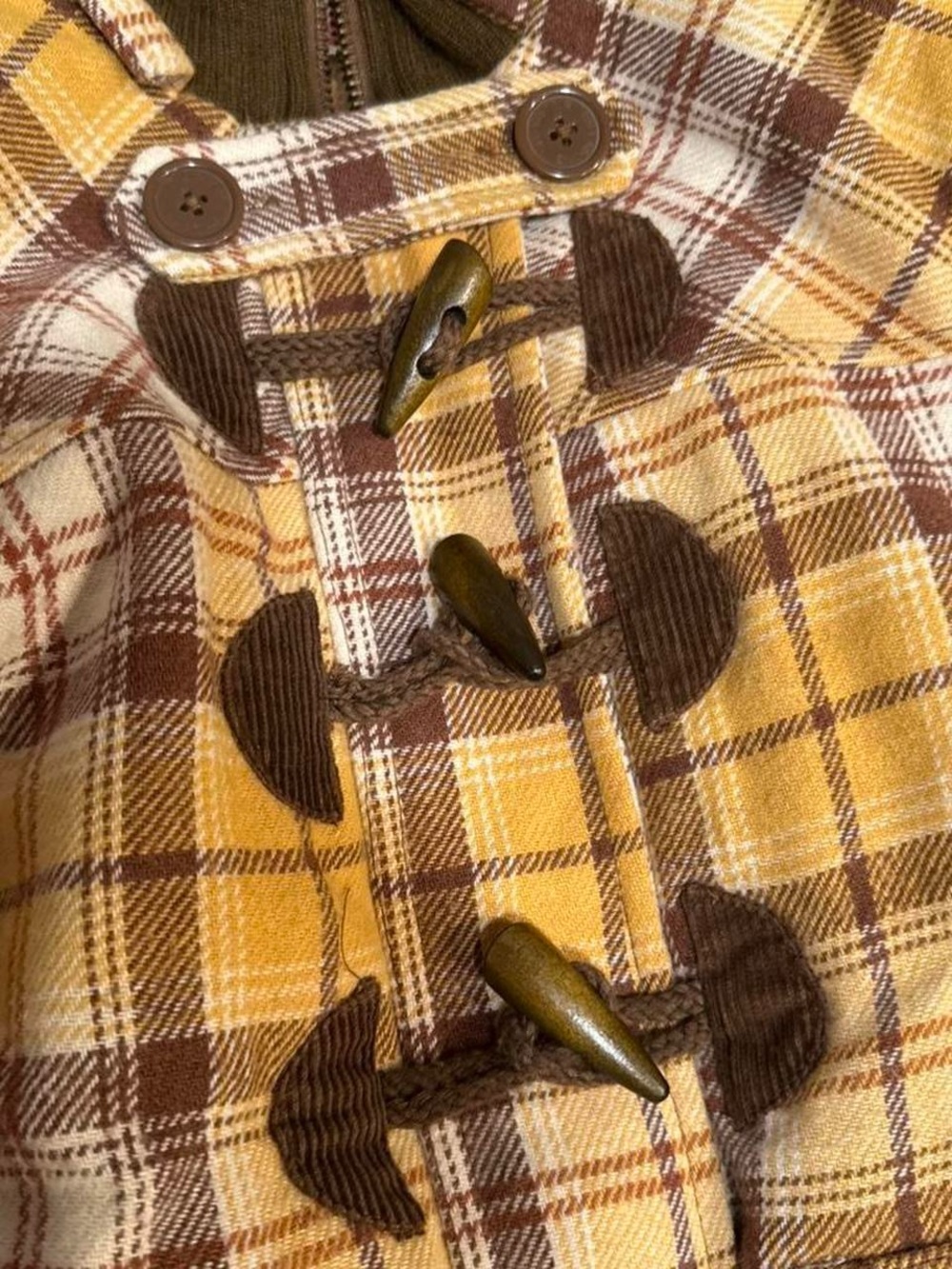 Y2K Billabong Plaid Toggle Utility Bomber Jacket - Picture 4 of 5